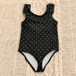 Black & white polka dot swimsuit